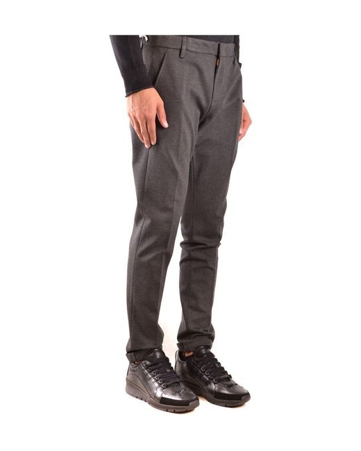 Dondup Gray Trousers for men