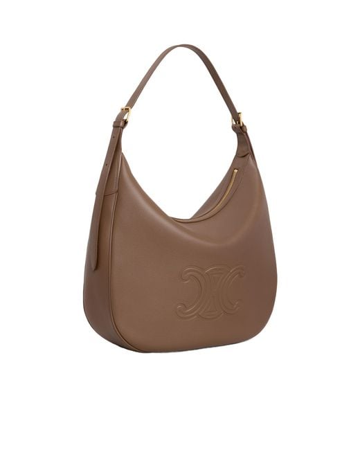 Céline Brown Large Heloïse Cuir Triomphe Bag