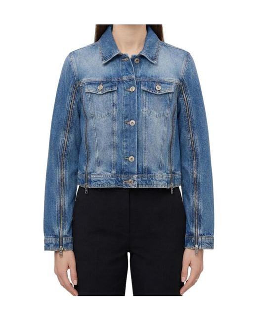 Liu Jo Blue Long-Sleeve Denim Jacket