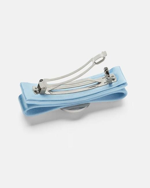 Versace Blue Gianni Ribbon Hair Clip