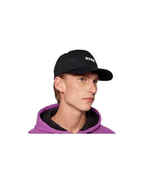 Boss Black Logo Letter Baseball Hat for men