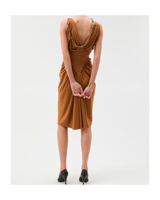 Versace Brown Party Dresses