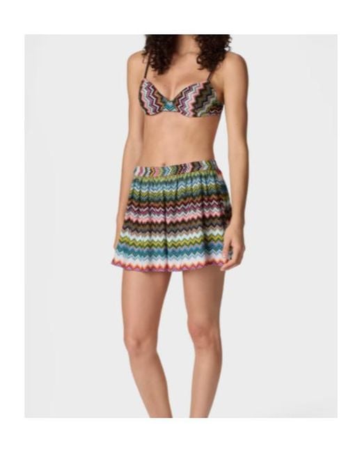 Missoni Multicolor Pixelated Zigzag Motif Shorts