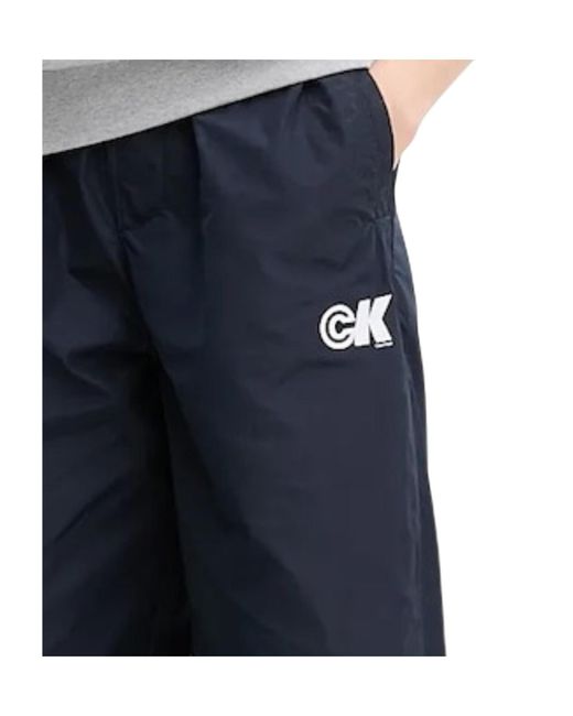 Calvin Klein Blue Drawstring Sweatpants