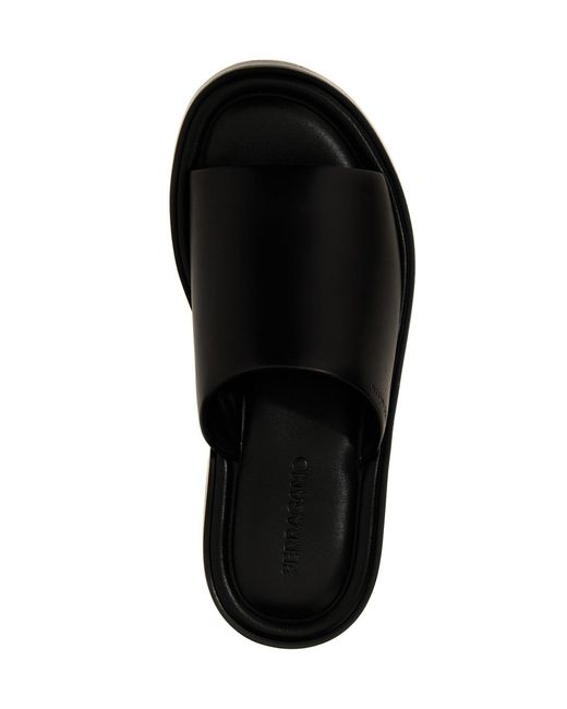 Ferragamo Black Logo Slippers for men
