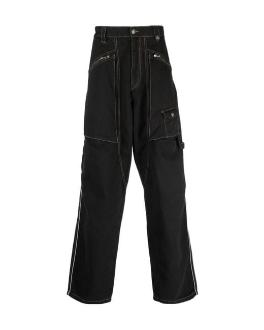 Isabel Marant Black Paciane Straight-Leg Parker Pants for men