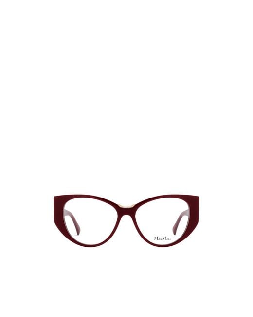 Max Mara White Cat-Eye Glasses for men