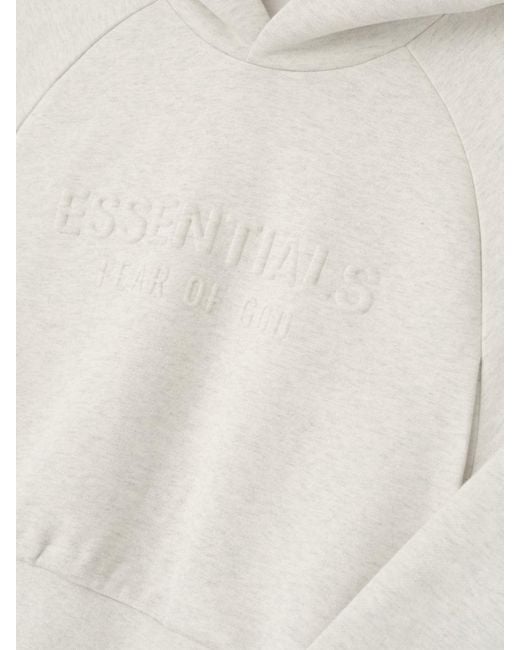Fear Of God White Embossed 90S Raglan Hoodie