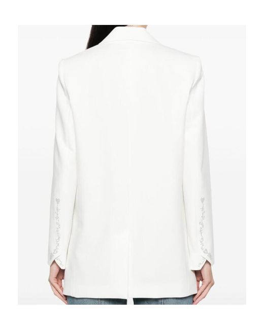 Zadig & Voltaire White Viva Strass Blazer