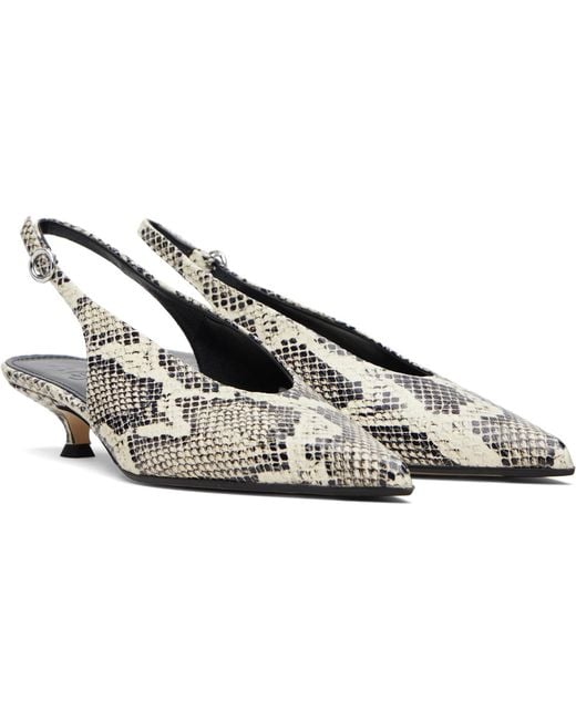 Aeyde Multicolor Camila Pointed Toe Slingback Pumps