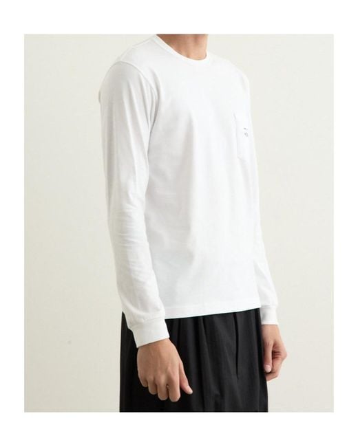 Comme des Garçons White Comme Des Garçons Homme Long Sleeved T-Shirt for men