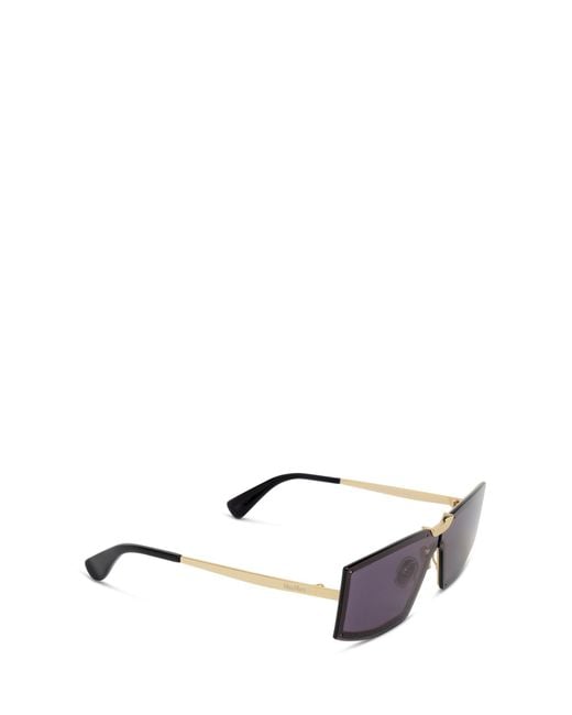 Max Mara Purple Miller 1 Rectangular Frame Sunglasses