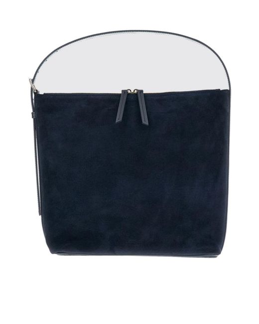 A.P.C. Blue Vera Zip Top Shoulder Bag for men