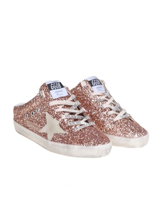Golden Goose Deluxe Brand Pink Logo Sneakers
