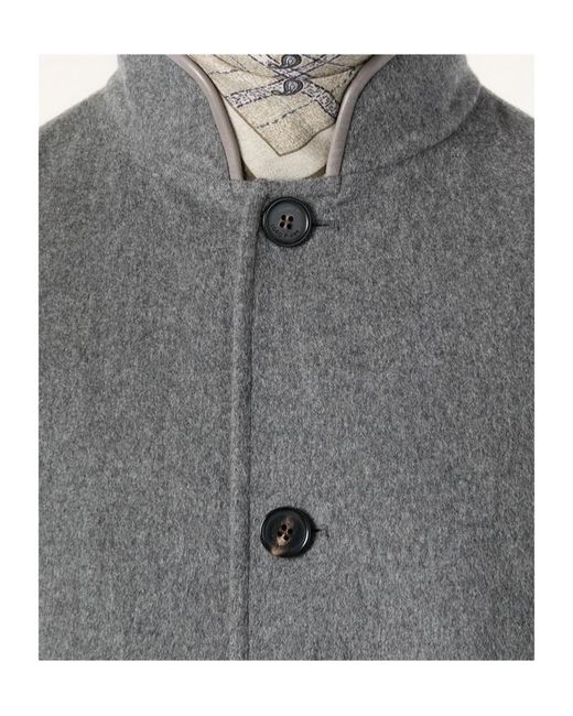 Loro Piana Gray Button-Up Jacket for men