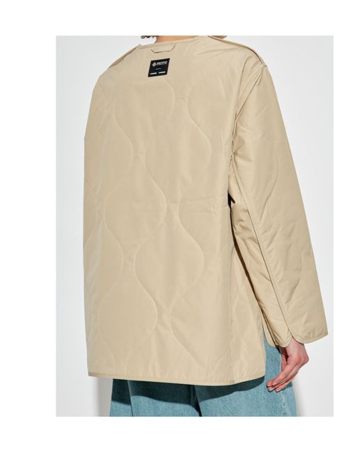 Samsøe & Samsøe Natural Quilted Long-Sleeved Casual Jacket