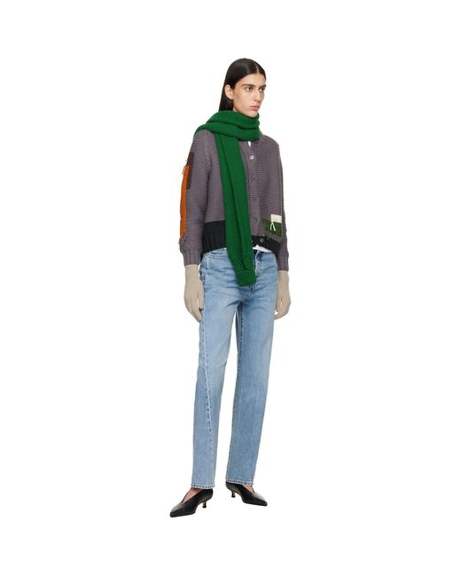 YMC Green Sleeve Scarf