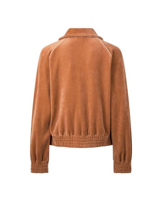 Chloé Brown Zip-Up Track Jacket