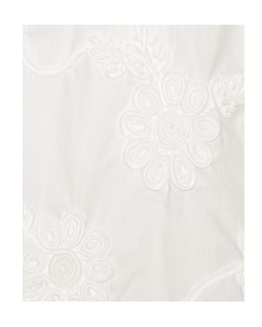 ROTATE BIRGER CHRISTENSEN White Floral Embroidered Mini Dress