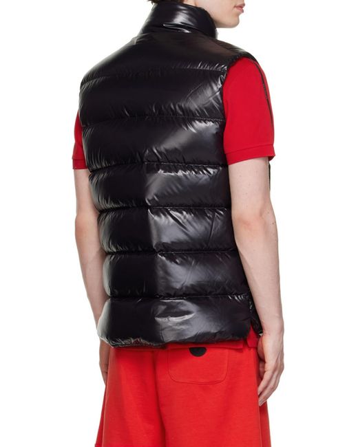 Moncler Black Tibb High-Neck Zip-Up Padded Gilet for men