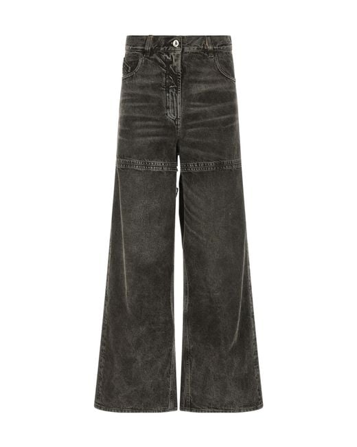 The Attico Gray Belt Loop Jeans