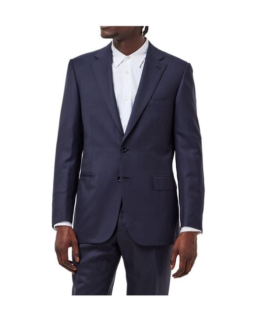 Brioni Blue Notchedlapel Blazer for men