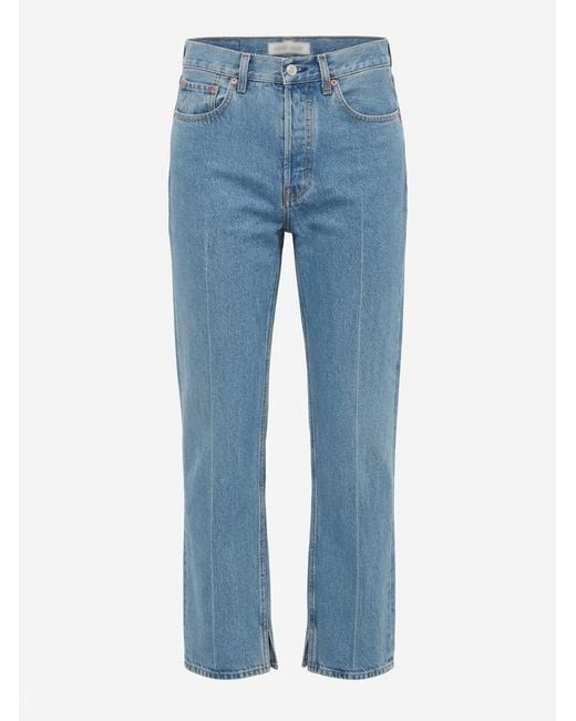 Gucci Blue Logo-Patch Jeans