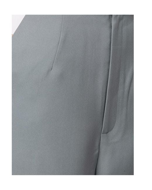 Totême  Gray High-Waisted Trousers