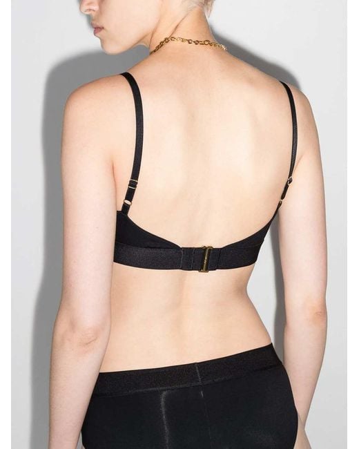 Tom Ford Black Logo-Strap Bra