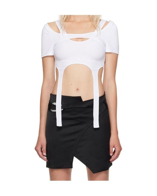 HELIOT EMIL White Hail Harness Short-Sleeve T-Shirt