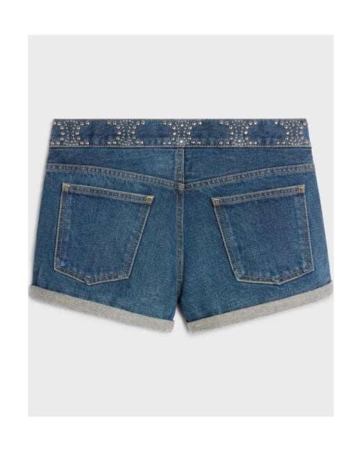 Céline Blue Mini Shorts