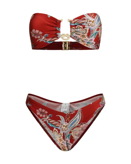 VIP【関税送料無料】希少 Zimmermann Rhiannon Knot Swimsuit Zimmermann Rhiannon Knot Trim 1Pc in Natural | Lyst