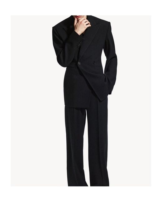 Saint Laurent Blue Double-Breasted Jacket for men