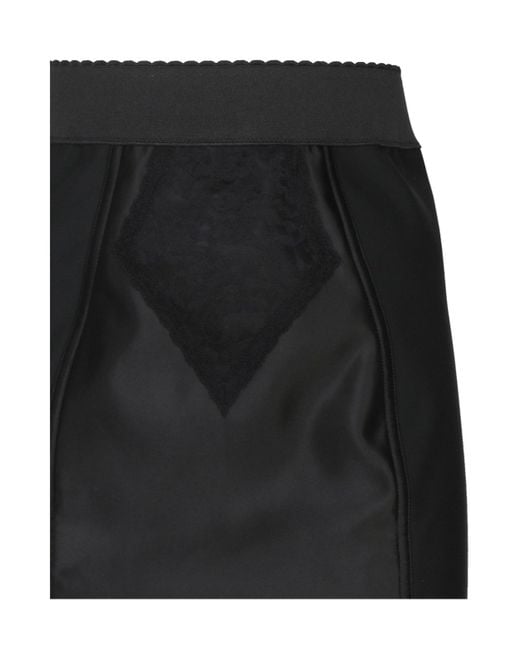 Dolce & Gabbana Black Corset-Style Skirt
