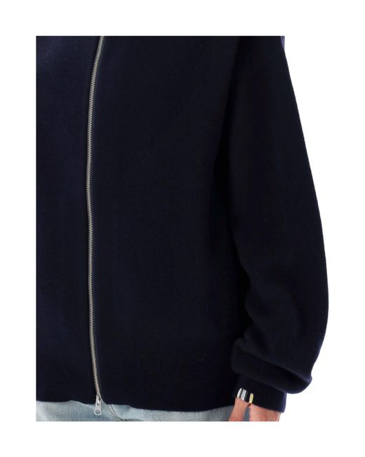 Extreme Cashmere Black Xtra Out Zip-Up Cardigan for men