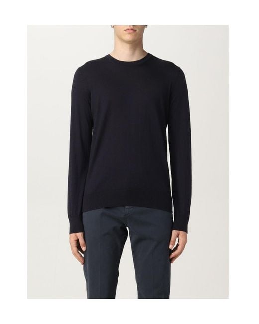 Zegna Blue Crew-Neck Cashmere Jumper for men