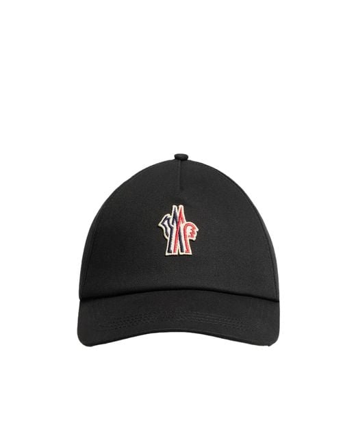 Moncler Black Gabardine Baseball Cap