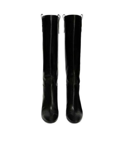 Jil Sander Black Lune Knee-High Boots