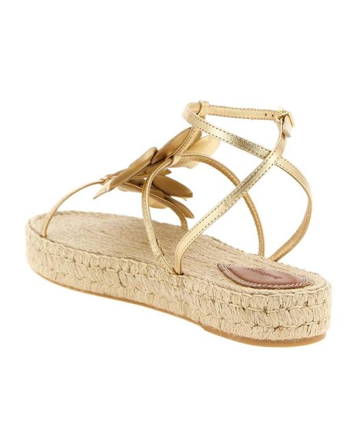 Zimmermann Metallic Orchid Ankle-Strap Sandals