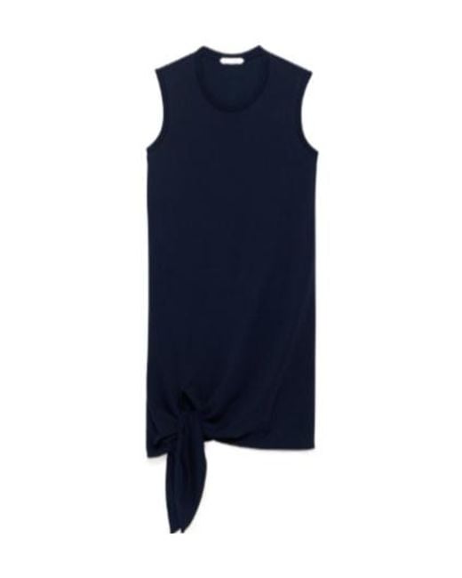 J.W. Anderson Blue Jw Anderson Knotted Hem Sleeveless Dress