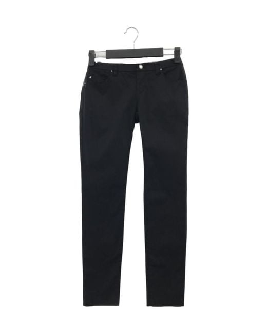 Armani Jeans Black Logo Details Denim Pants
