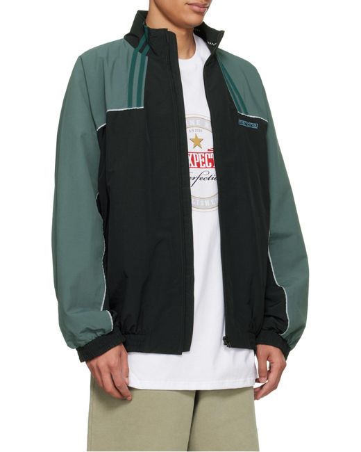 Martine Rose Black Logo Embroidered Zip-Up Jacket for men