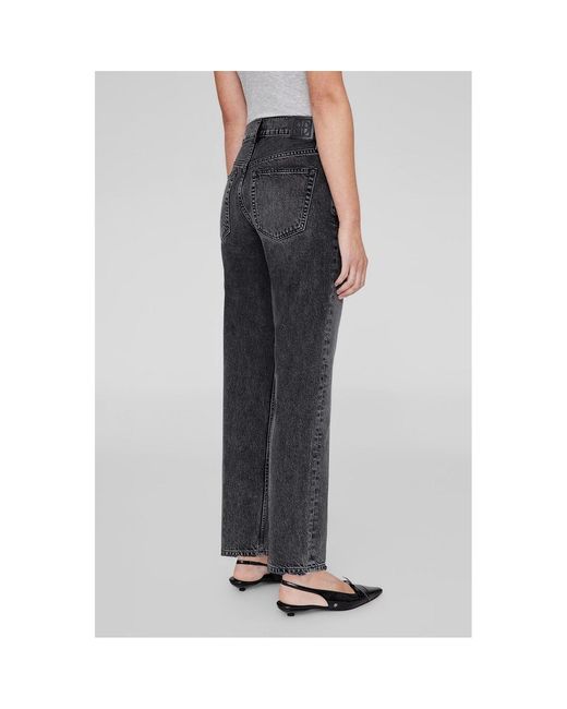 Anine Bing Gray Belt Loop Jeans