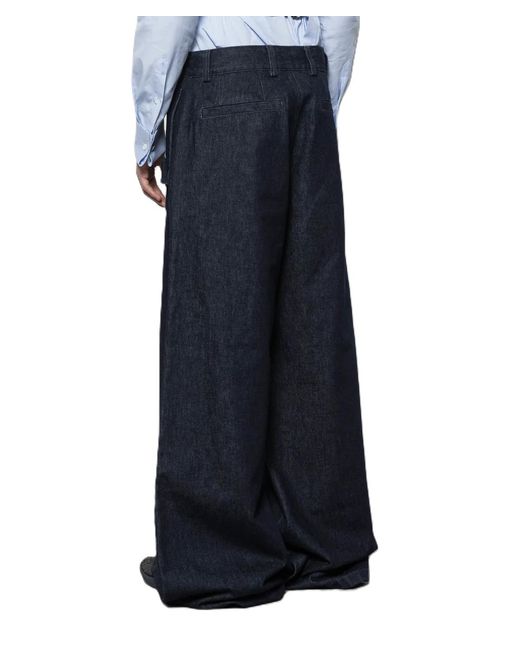 Dries Van Noten Blue Belt Loop Jeans for men