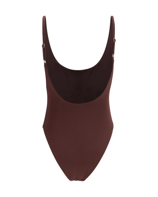Magda Butrym Purple One-Piece Swimsuit