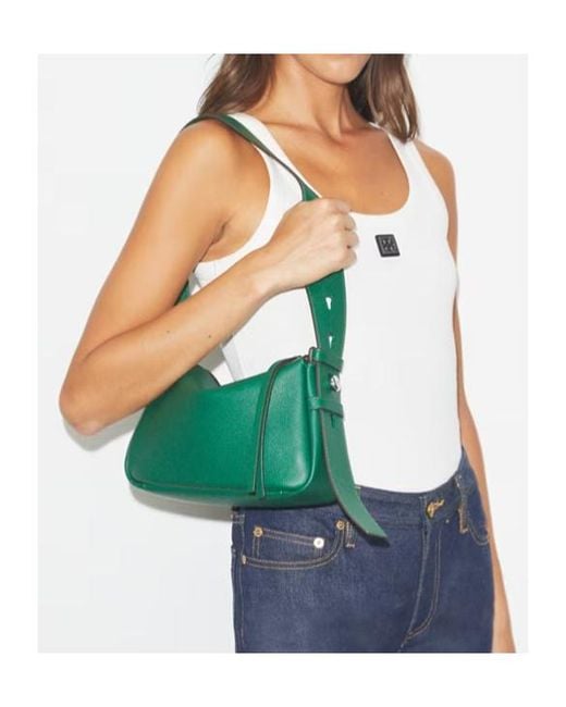 Tory Burch Green Small Romy Shoulder Bag