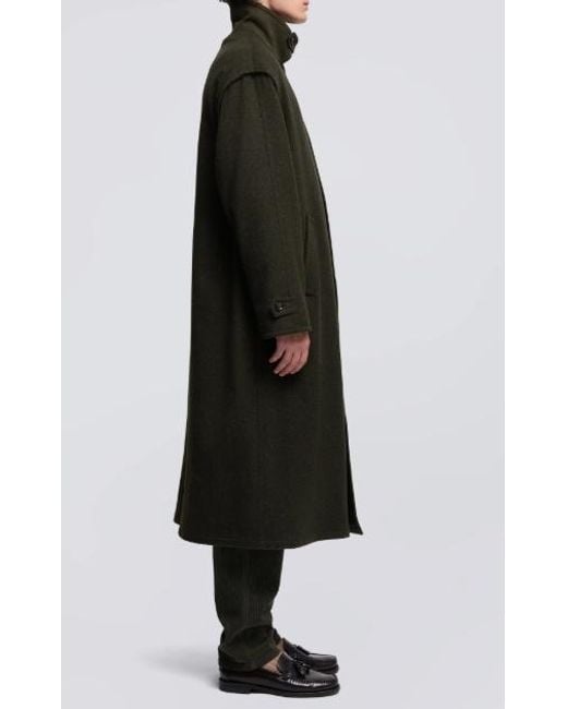 Aspesi Black Single-Breasted Coat for men