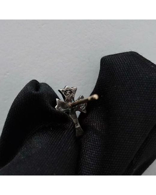 Chrome Hearts Black Cross Earrings (Single) for men