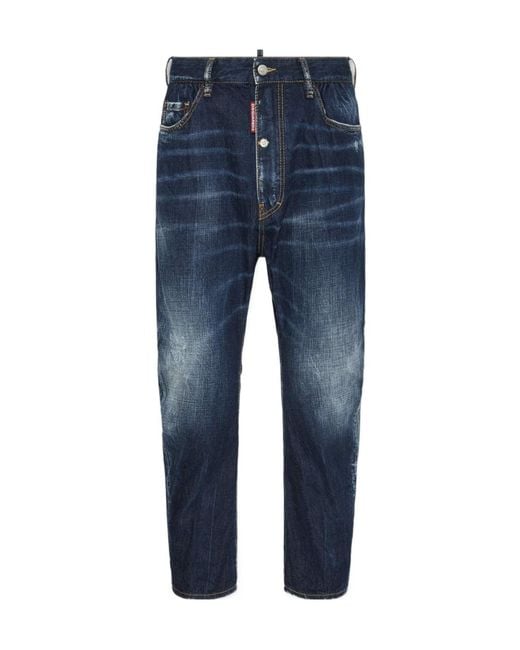 DSquared² Blue Be Cool Be Nice Wash Dan's Big Brother Jeans for men