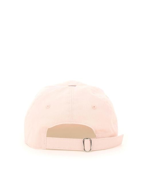 Stella McCartney Pink Logo-Print Flat-Peak Cap